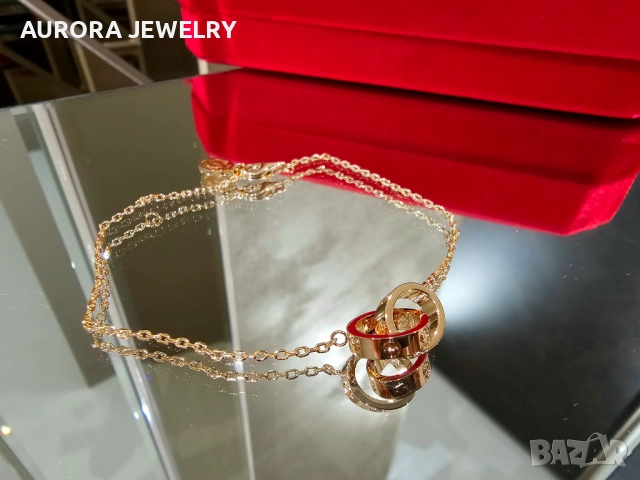 CARTIER Love Rose Gold Chain Мъжка / Дамска Гривна, снимка 3 - Гривни - 52905244