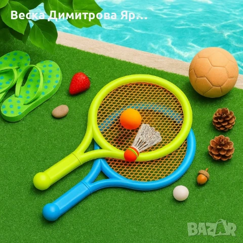 Тенис комплект с 2 ракетки, топче и перце - За забавления на открито, снимка 2 - Тенис - 51021150