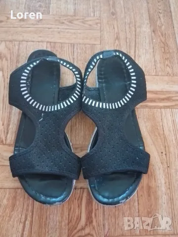Подарявам!Сандали от плат , снимка 2 - Сандали - 49706645