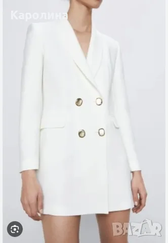 Нов блейзър на #ЗАРА с хартиен етикет , снимка 2 - Сака - 43360165