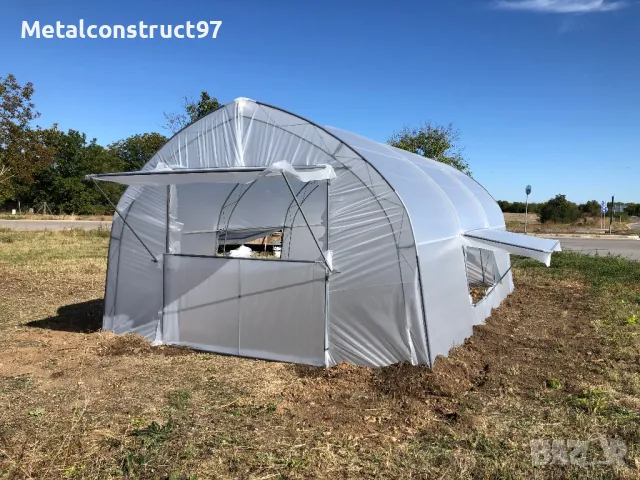 Оранжерии “Металконструкт97” / Оранжерия с Израелски полиетилен.(4,6,8 метра ширини), снимка 18 - Оранжерии - 43818072
