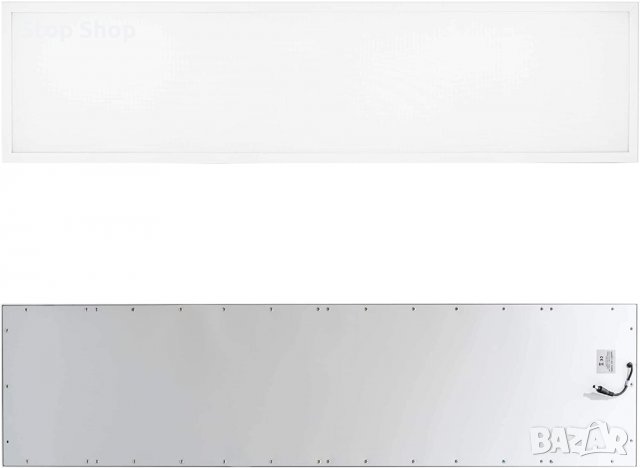 Lumira LED панел 120 x 30 см, 50 W, мрежови светлини, плафони, плосък, без отблясъци вкл. Трансформа, снимка 5 - Лед осветление - 36579108