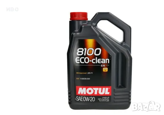 масло мотул 5 л 8100 ECO-CLEAN 0W20 5L , снимка 1