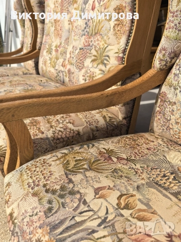 Комплект Бидермайер , снимка 11 - Дивани и мека мебел - 52851925