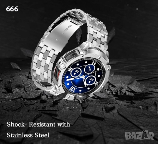 Комплект метален корпус и гривна, HASLFM, съвместим с Samsung Galaxy Watch 6/5/4 44mm, неръждаема ст, снимка 6 - Други - 52878586