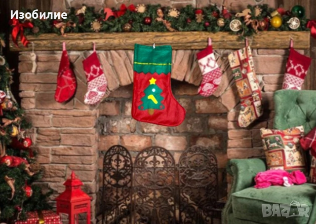 Празничен коледен ботуш за незабравимо настроение, снимка 2 - Декорация за дома - 52340943