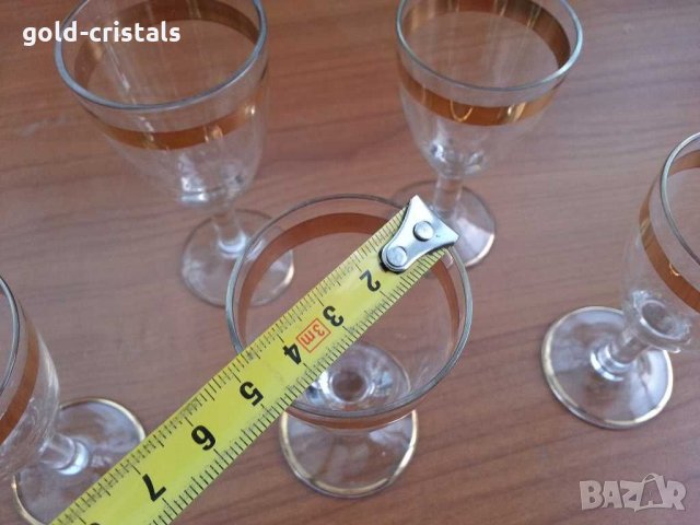 Ретро чашки с златен кант, снимка 5 - Антикварни и старинни предмети - 29292197