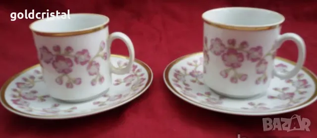  Стар порцелан Чехословакия чашки за кафе , снимка 4 - Антикварни и старинни предмети - 18004445