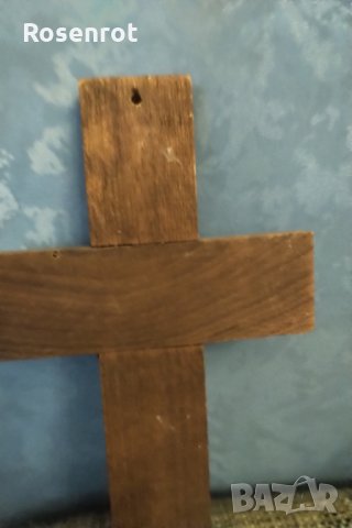  Двойка кръстове дърво бронз, снимка 3 - Икони - 30337295