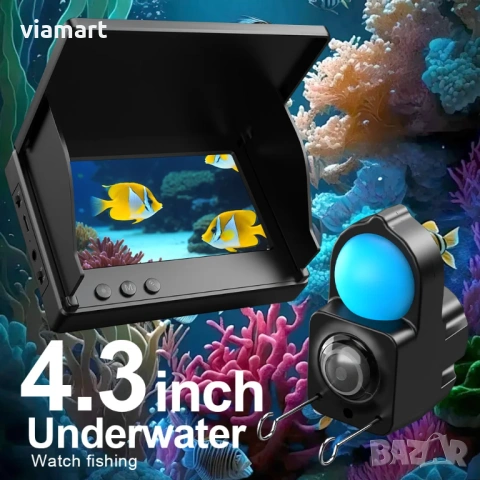 Камера за риболов DDCAMERA F012 PLUS, 7” LCD монитор, 120° обектив, снимка 5 - Камери - 53940055