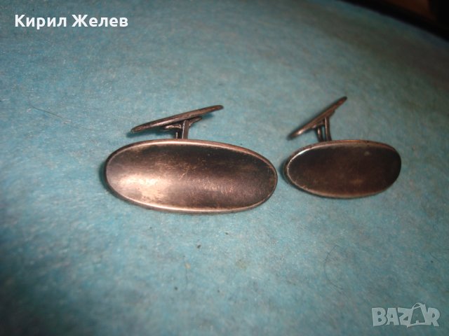 ВИНТИДЖ СТАРИННИ МАРКОВИ СРЕБЪРНИ КОПЧЕТА за РЪКАВЕЛИ ОКСИДИРАНО СРЕБРО 925 СТИЛНИ БУТОНЕЛИ 25159, снимка 8 - Антикварни и старинни предмети - 34884016