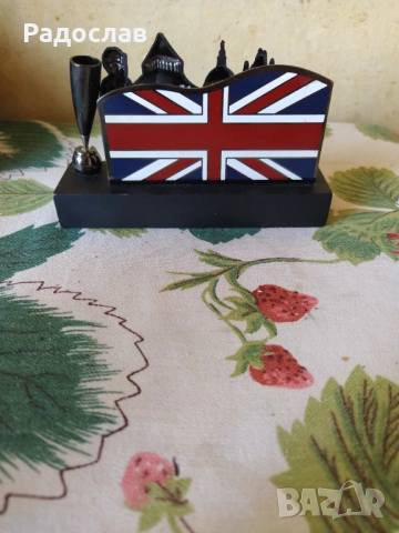 поставка за химикалка с часовник LONDON, снимка 2 - Други - 51707298