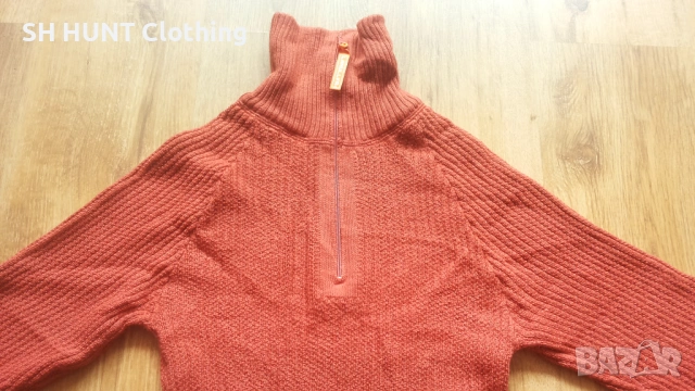 LANULLVA Hustadvika 2.0 Wool Sweater Half Zip 100% Merino Wool размер L / XL термо блуза - 2617, снимка 4 - Пуловери - 54342983