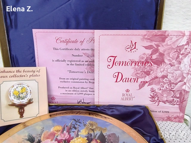 Разкошен плакет Royal Albert лимитирана серия, снимка 9 - Други - 53034909