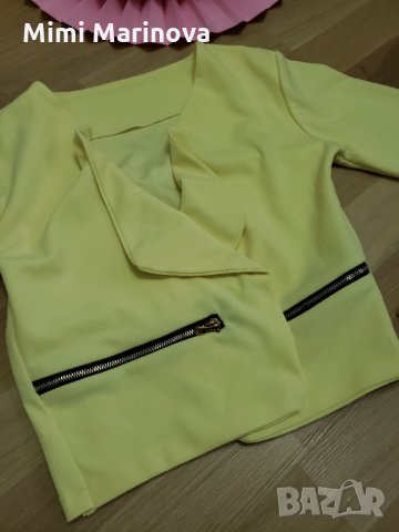 Наситено жълто сако , снимка 1