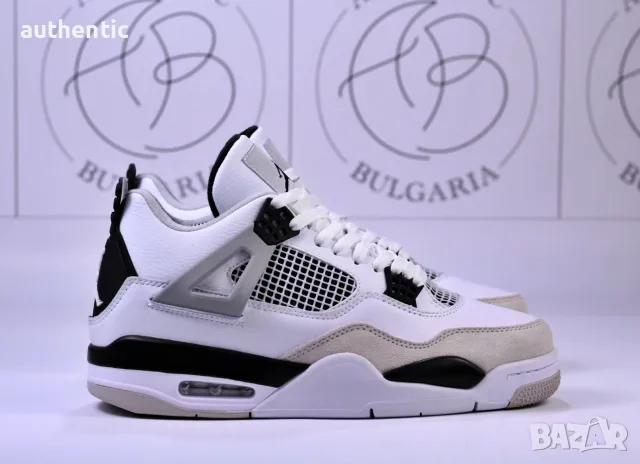 Nike Air Jordan Retro 4 Military Black Мъжки Дамски Маратонки, снимка 2 - Маратонки - 56207626