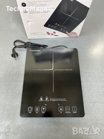 Индукционен котлкон AMZCHEF CB16-BK, 2000W, снимка 4 - Котлони - 51498920