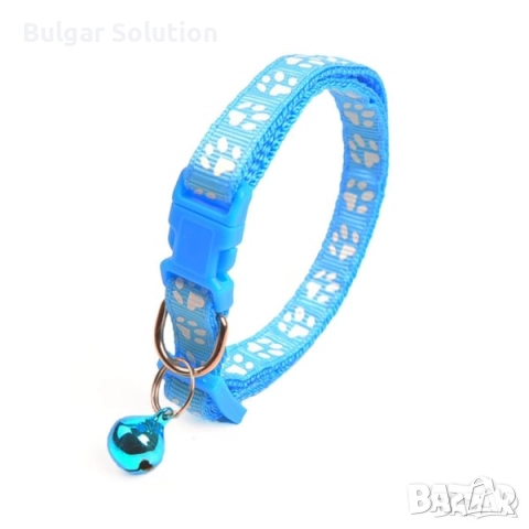 🐈😻🐈‍⬛🐕 Каишка за Домашен любимец със звънче и лапички - за котка или малко куче 🐶, снимка 6 - За котки - 52597095