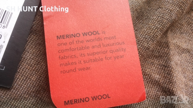 Dressmann Bomber Zip Merino Brown 50% размер XL жилетка 50% Мерино вълна - 1509, снимка 10 - Екипировка - 52507358