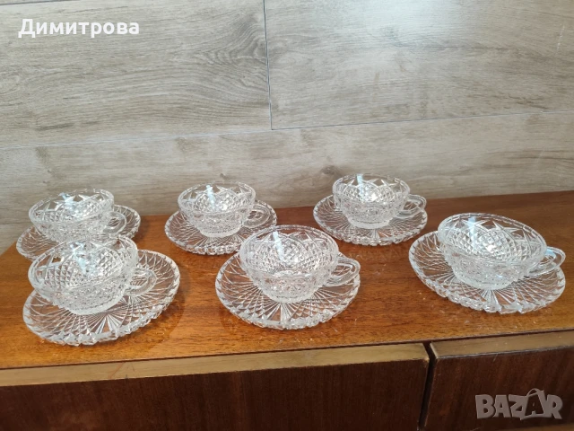 Кристални купи,чинии,ваза,чаши, снимка 14 - Сервизи - 50989116