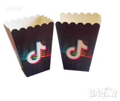 Tik Tok Тик Ток кутия за дребни лакомства пуканки и др