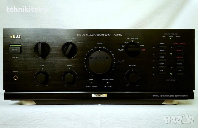 ⭐⭐⭐ AKAI AM-67 ⭐⭐⭐ Топ модел усилвател с ДАК , 2 х 170/110 вата (4/8 ома)