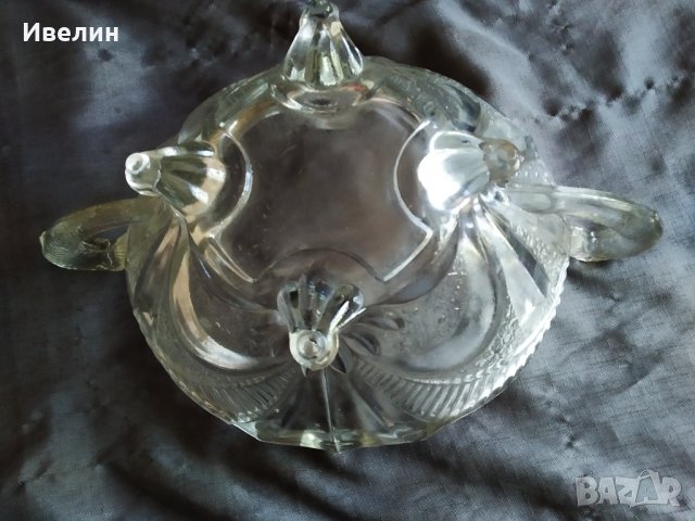 кристална купа арт деко, снимка 4 - Антикварни и старинни предмети - 29638708