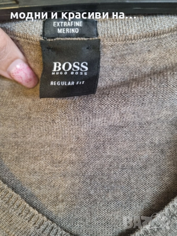 Мъжки пуловер Hugo Boss. размер L/XL, снимка 8 - Пуловери - 52115102