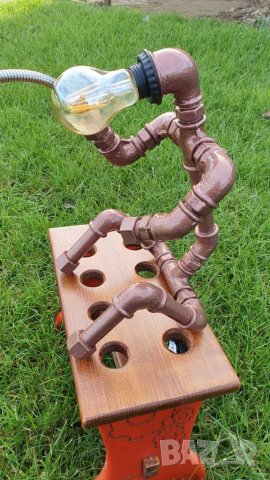 Бутикова настолна лампа - Рибар, снимка 2 - Настолни лампи - 35142060