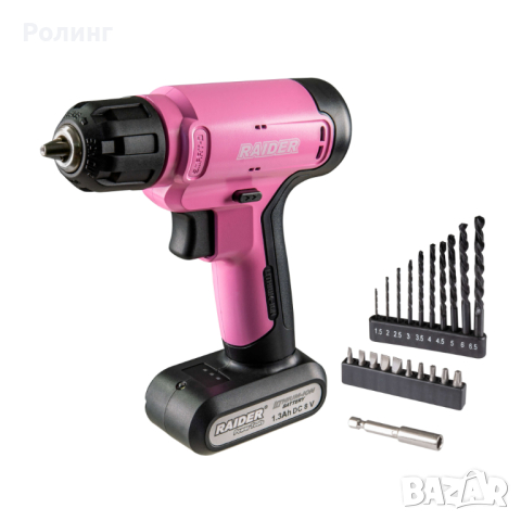 Бормашина акумулаторна 8V 1.3Ah 20Nm 21 аксесоари куфар RD-CDL37/030182