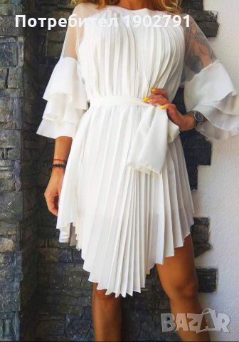 Дамска ефирна туника, снимка 2 - Рокли - 31597540