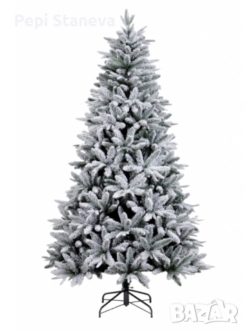 Изкуствена елха K r i n g Melbourne,  Цялата заснежена с метална стойка.