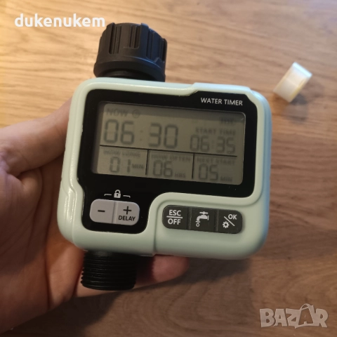 Програматор за напояване, таймер, 1 изход, автоматично поливане, 4 изхода, 16 индивидуални програми , снимка 10 - Други - 52711109