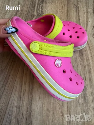 Оригинални юношески цветни чехли Crocs ! 32-33 н, снимка 1