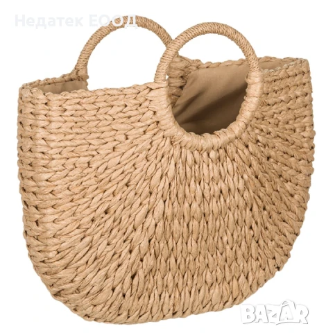 Дамска сламена чанта, 40x6x32см.