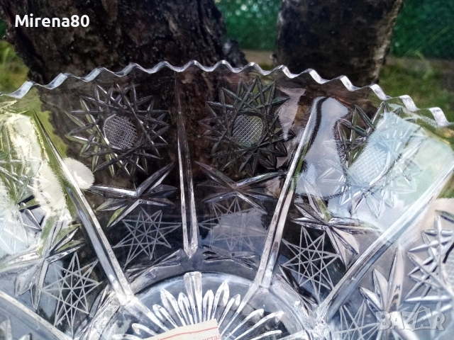 Българска кристална фруктиера - нова !, снимка 4 - Антикварни и старинни предмети - 54134827