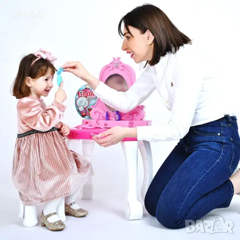 Тоалетка с огледало и табуретка - 20 бр. S_1236301, снимка 3 - Други - 48244877