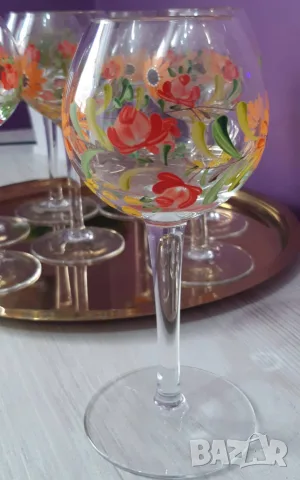 Чаши ръчно рисувани, снимка 3 - Чаши - 55749923