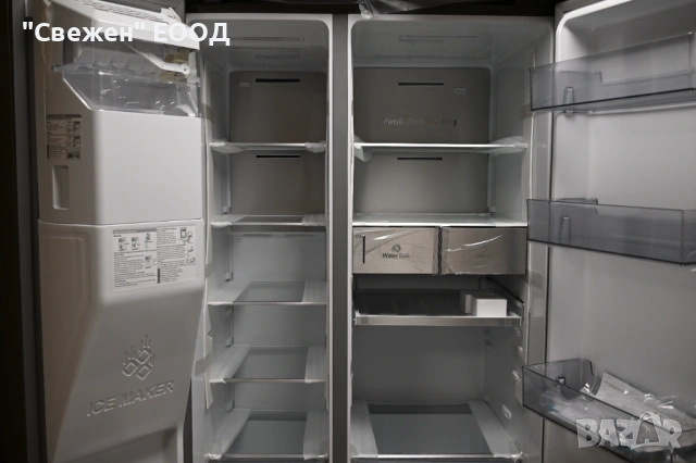 Хладилник Side by Side HISENSE RS818N4TIE Total No-Frost, Metal Tech Cooling, снимка 7 - Хладилници - 53325001