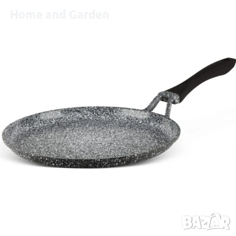 Тиган с керамично-мраморно незалепващо покритие – кован алуминий, снимка 7 - Съдове за готвене - 54028236