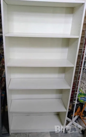 Продавам библиотеки/стелажи/ бели, ПДЧ 18 мм, в наличност 20 броя, снимка 2 - Стелажи и щандове - 52440771