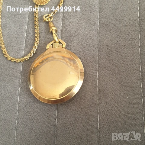 Позлатен джобен часовник ANKER, снимка 5 - Антикварни и старинни предмети - 50688110