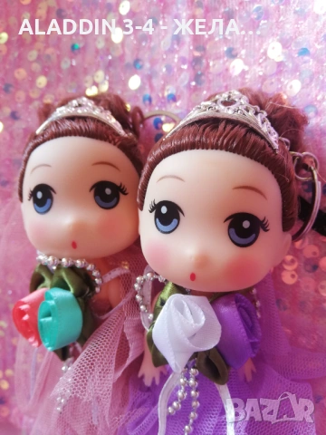 👑✨ Авторска кукличка играчка принцеса в розово и лилаво! ✨👑 БЕЗПЛАТНА ДОСТАВКА !