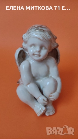 Две прекрасни порцеланови фигурки - херувимчета-доста масивни, снимка 6 - Статуетки - 52818530