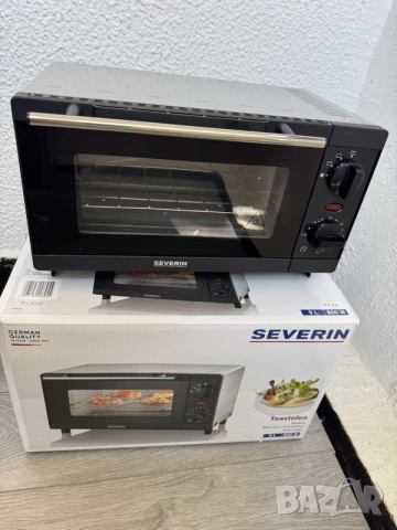 Мини Готварска Фурна Severin TO 2052 800W 9L Грил Тостер за принцеси!, снимка 2 - Печки, фурни - 55741908