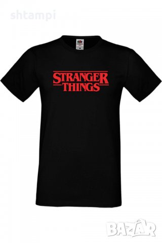 Мъжка тениска Stranger Things Logо,Филм,Сериал,, снимка 1 - Тениски - 37568267