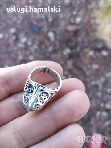 Много стар сребърен пръстен, снимка 9 - Антикварни и старинни предмети - 52772474