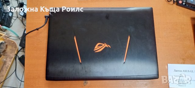 Геймърски лаптоп ASUS ROG GL502VT/i7-6700HQ/Ram 16GB/HDD:600GB/NVIDIA GeForce GTX 970M&Intel HDGraph