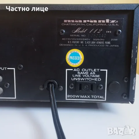 Marantz Model 112, снимка 6 - Ресийвъри, усилватели, смесителни пултове - 56192443