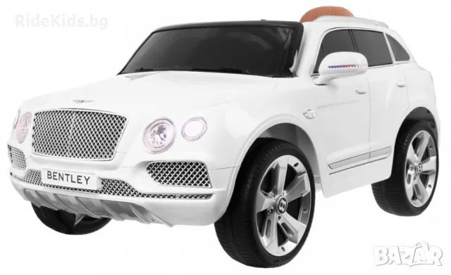 Bentley Bentayga 12V – Детски акумулаторен джип, Бял, EVA гуми